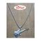 Chaine Avec Pendentif Guitar Argenté + DORE Acier Inoxydable au meilleur prix au Maroc