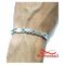 Bracelet En Acier Inoxydable Argenté Unisex Réglable au meilleur prix au Maroc