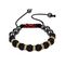 Bracelet Shamballa Crystal Noir BLANC Et DORE - Unisex au meilleur prix au Maroc